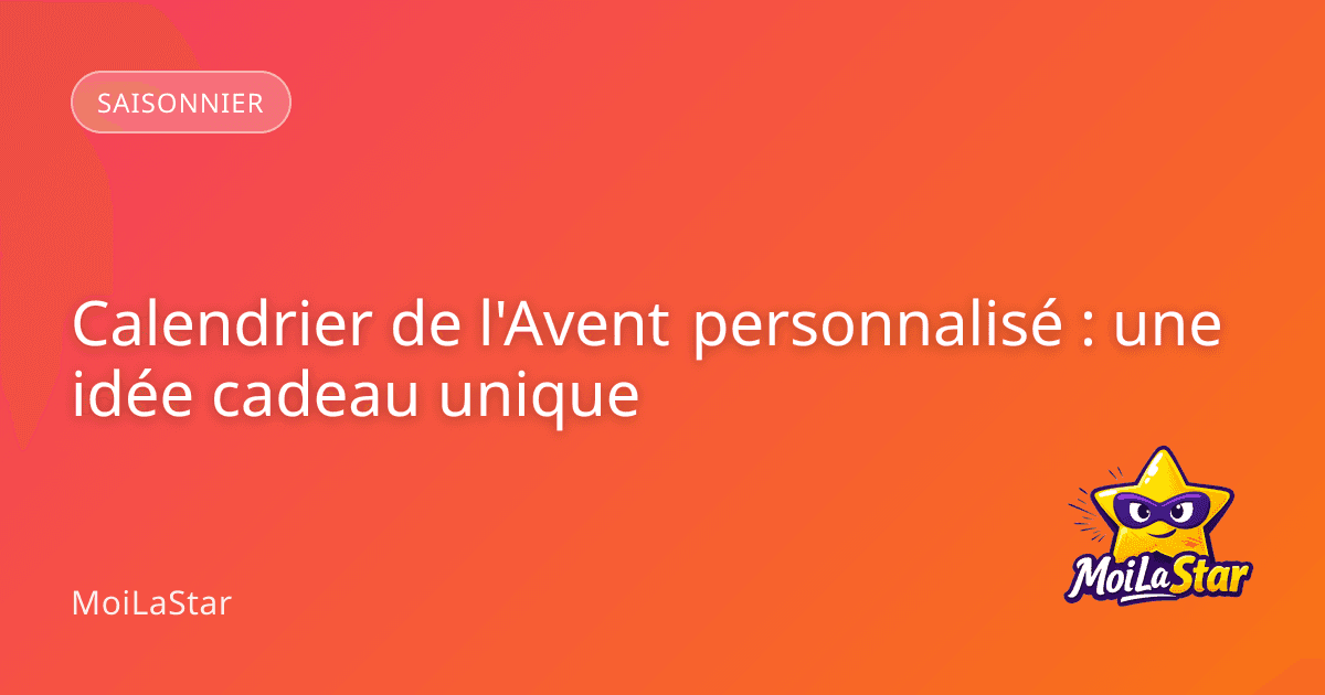 Un enfant émerveillé ouvrant une petite case de calendrier de l'Avent sur laquelle est illustrée une bande dessinée personnalisée à son effigie.