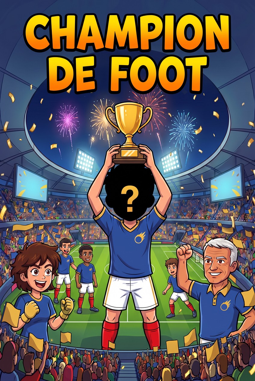 Couverture de la BD personnalisée « Champion de Foot »