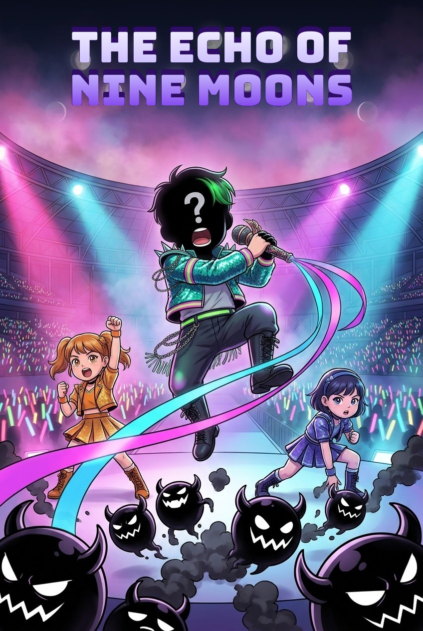 Cover of the personalised comic “The Echo of Nine Moons”