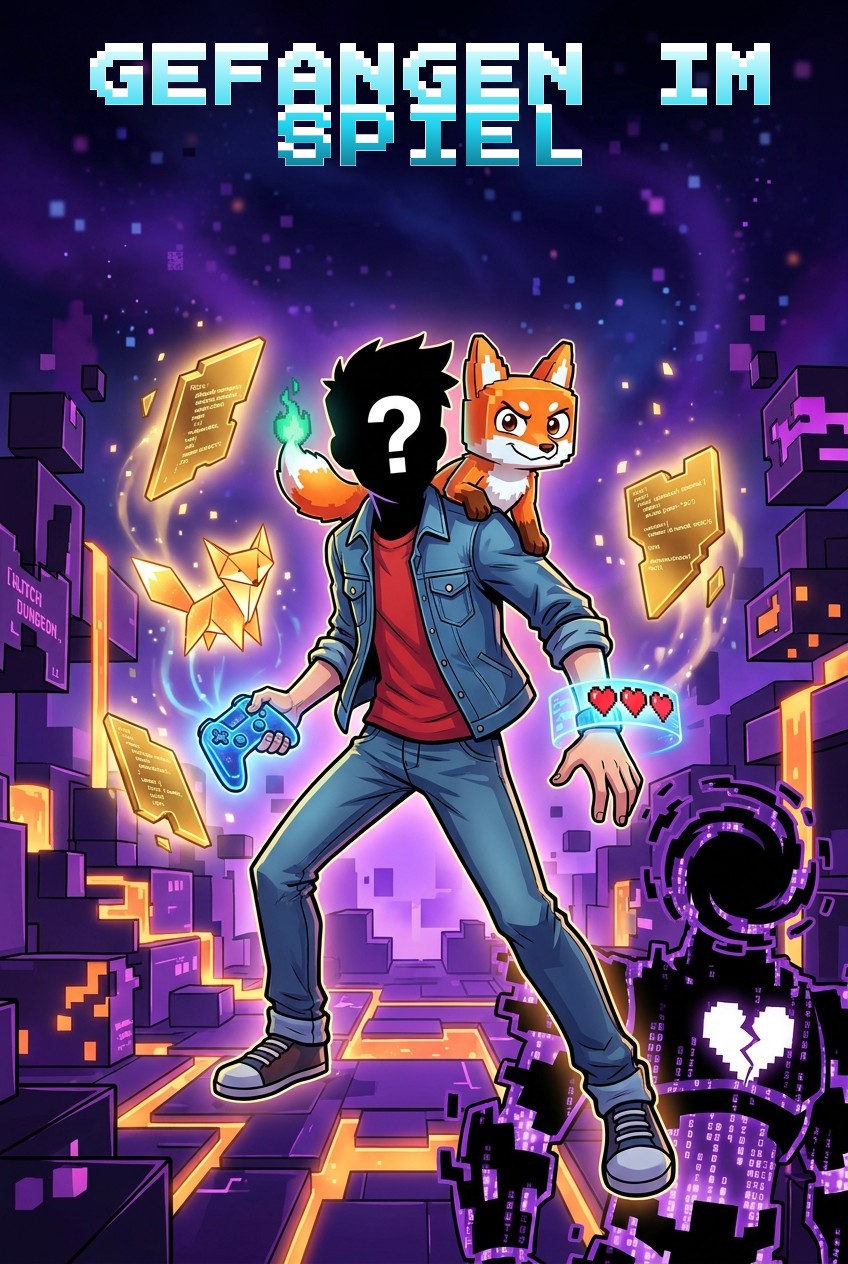 Cover des personalisierten Comics „Gefangen im Spiel“
