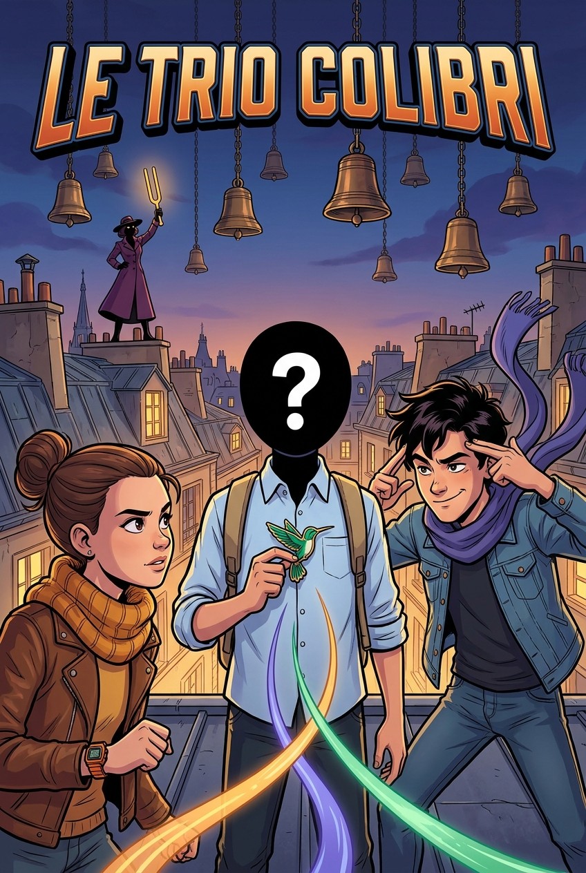 Couverture de la BD personnalisée « Le Trio Colibri »