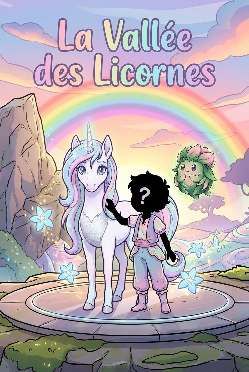 Couverture de la BD personnalisée « La Vallée des Licornes »